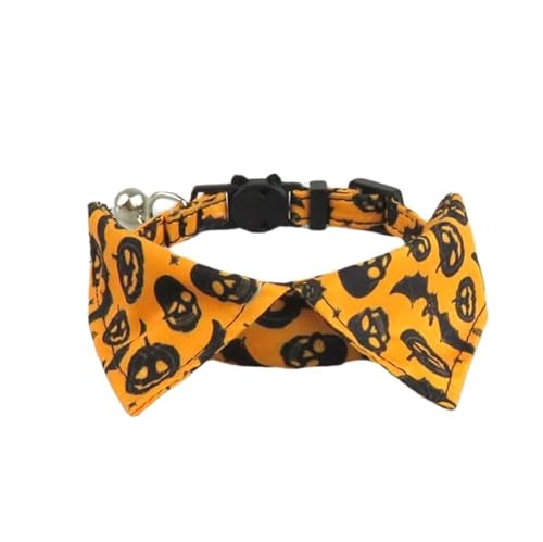 Katzenhalsband Breakaway Halloween-Themenhalsbänder, mit Glöckchen, Haustierzubehör für Hunde und Katzen Katzenhalsband Breakaway Halloween-Themenhalsbänder, mit Glöckchen, Haustierzubehör für Hunde und Katzen von Xusdamyj