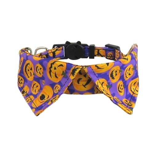 Katzenhalsband Breakaway Halloween-Themenhalsbänder, mit Glöckchen, Haustierzubehör für Hunde und Katzen Katzenhalsband Breakaway Halloween-Themenhalsbänder, mit Glöckchen, Haustierzubehör für Hunde und Katzen von Xusdamyj