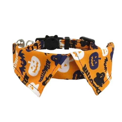 Katzenhalsband Breakaway Halloween-Themenhalsbänder, mit Glöckchen, Haustierzubehör für Hunde und Katzen Katzenhalsband Breakaway Halloween-Themenhalsbänder, mit Glöckchen, Haustierzubehör für Hunde und Katzen von Xusdamyj