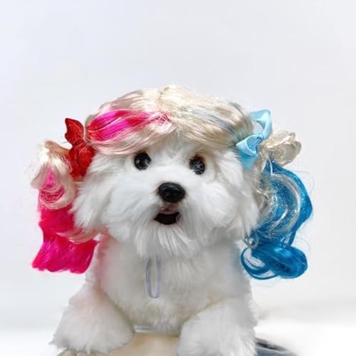 Lustige Hundeperücke für kleine, mittelgroße und große Hunde, Katzen, Cosplay-Perücken für Halloween und Weihnachten Lustige Hundeperücke für kleine, mittelgroße und große Hunde, Katzen, Cosplay-Perücken für Halloween und Weihnachten von Xusdamyj