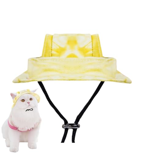 Outdoor Sonnenschutz Kapuze für Katze Mini Sombrero für Kätzchen Haustier Sonnen Hut mit Ohrlöchern und verstellbarem Halsband Outdoor Sonnenschutz Kapuze für Katze Mini Sombrero für Kätzchen Haustier Sonnen Hut mit Ohrlöchern und verstellbarem Halsband von Xusdamyj