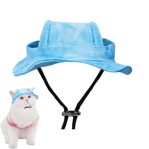 Outdoor Sonnenschutz Kapuze für Katze Mini Sombrero für Kätzchen Haustier Sonnen Hut mit Ohrlöchern und verstellbarem Halsband Outdoor Sonnenschutz Kapuze für Katze Mini Sombrero für Kätzchen Haustier Sonnen Hut mit Ohrlöchern und verstellbarem Halsband von Xusdamyj