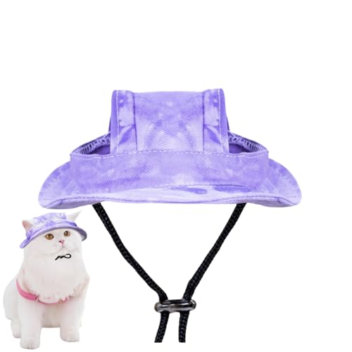 Outdoor Sonnenschutz Kapuze für Katze Mini Sombrero für Kätzchen Haustier Sonnen Hut mit Ohrlöchern und verstellbarem Halsband Outdoor Sonnenschutz Kapuze für Katze Mini Sombrero für Kätzchen Haustier Sonnen Hut mit Ohrlöchern und verstellbarem Halsband von Xusdamyj