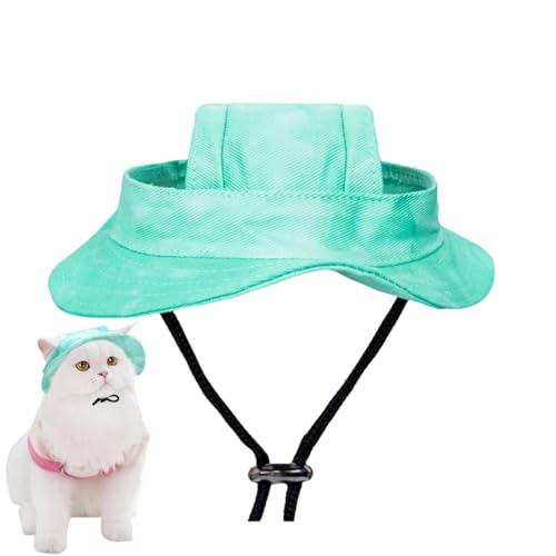 Outdoor Sonnenschutz Kapuze für Katze Mini Sombrero für Kätzchen Haustier Sonnen Hut mit Ohrlöchern und verstellbarem Halsband Outdoor Sonnenschutz Kapuze für Katze Mini Sombrero für Kätzchen Haustier Sonnen Hut mit Ohrlöchern und verstellbarem Halsband von Xusdamyj