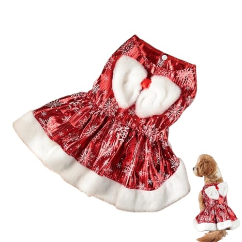 Plaid Weihnachtshund Kleid mit Bowknot Check Muster Haustier Rock für kleine Hunde Plaid Weihnachtshund Kleid mit Bowknot Check Muster Haustier Rock für kleine Hunde von Xusdamyj
