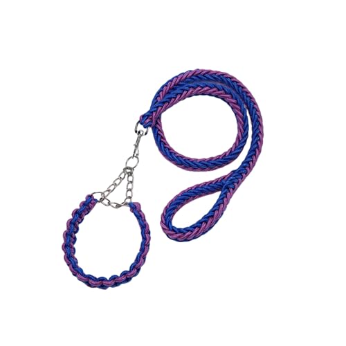 Rope Dog Leash Nylon Dogs Collar Leash Set Braided Adjustable Dog Training Collar Threads Rope Dog Leash Nylon Dogs Collar Leash Set Braided Adjustable Dog Training Collar Threads von Xusdamyj