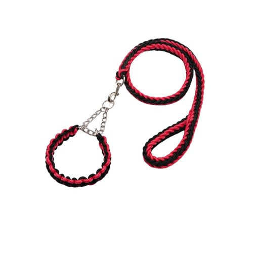 Rope Dog Leash Nylon Dogs Collar Leash Set Braided Adjustable Dog Training Collar Threads von Xusdamyj