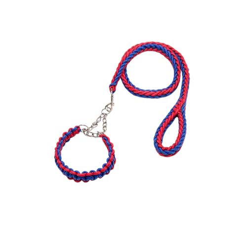 Rope Dog Leash Nylon Dogs Collar Leash Set Braided Adjustable Dog Training Collar Threads von Xusdamyj