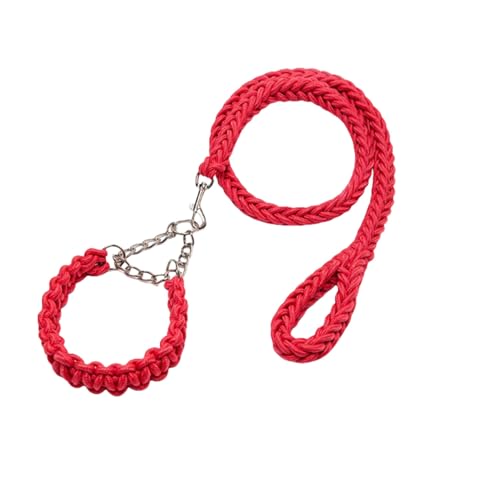Rope Dog Leash Nylon Dogs Collar Leash Set Braided Adjustable Dog Training Collar Threads von Xusdamyj