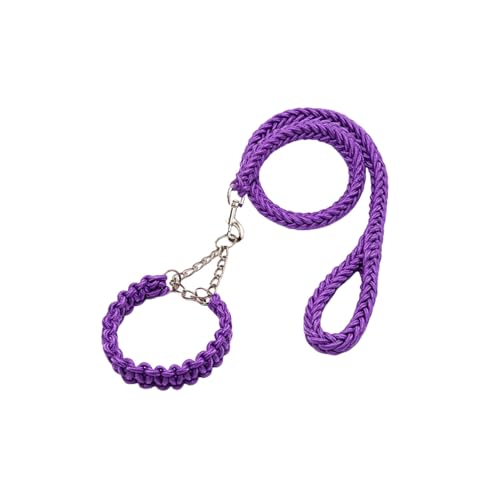 Rope Dog Leash Nylon Dogs Collar Leash Set Braided Adjustable Dog Training Collar Threads von Xusdamyj