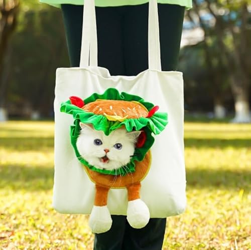 Show Head Haustier Leinwand geformte Schultertasche Katze Taschen für kleine Hunde und Katzen Zubehör im Freien Reisen Show Head Haustier Leinwand geformte Schultertasche Katze Taschen für kleine Hunde und Katzen Zubehör im Freien Reisen von Xusdamyj