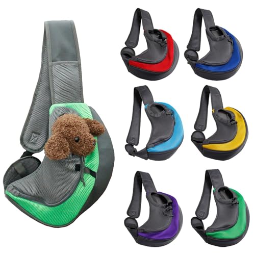 Tragetuch Klein Hund Tragetasche Welpen Umhängetasche Haustier Transporttasche Hundetrage Outdoor Katzentrage Kleintiere Hundetragetuch von Xusdamyj