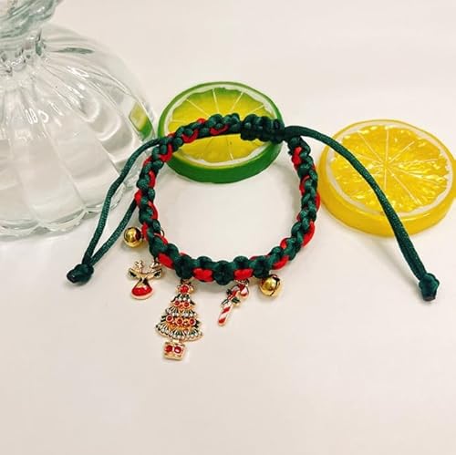 Weihnachts Katzenkragen mit Glocken & Charms für Katzen Hunde von Xusdamyj