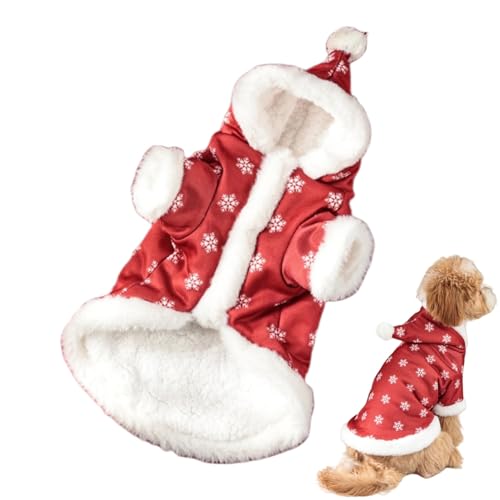 Weihnachtshund Kostüm pelzige Santa Outfit Haustier Wintermantel für kleine mittlere Hunde Weihnachtshund Kostüm pelzige Santa Outfit Haustier Wintermantel für kleine mittlere Hunde von Xusdamyj
