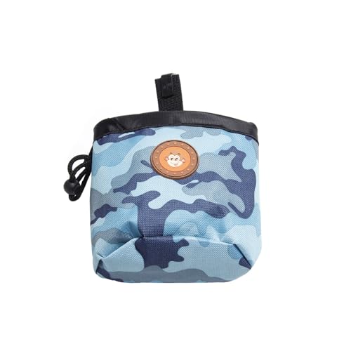 Xusdamyj Hund behandeln Beutel, tragbare Haustier Training Tasche mit Gürtel Clip und Poop Bag Dispenser, Handsfree Snack Beutel für Hunde Training, Spaziergänge & Outdoor Gebrauch von Xusdamyj