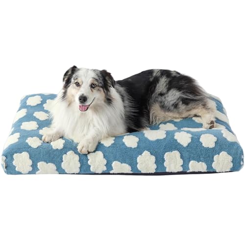 Xusdamyj Hundebett Hundehütte Niedlich Modern Flauschiger Plüsch & Anti-Rutsch-Unterseite von Xusdamyj