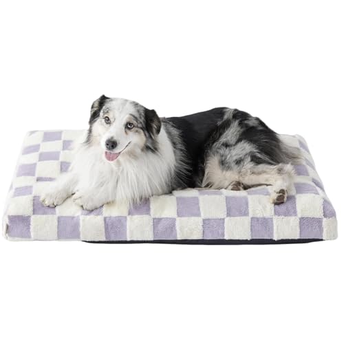 Xusdamyj Hundebett Hundehütte Niedlich Modern Flauschiger Plüsch & Anti-Rutsch-Unterseite von Xusdamyj