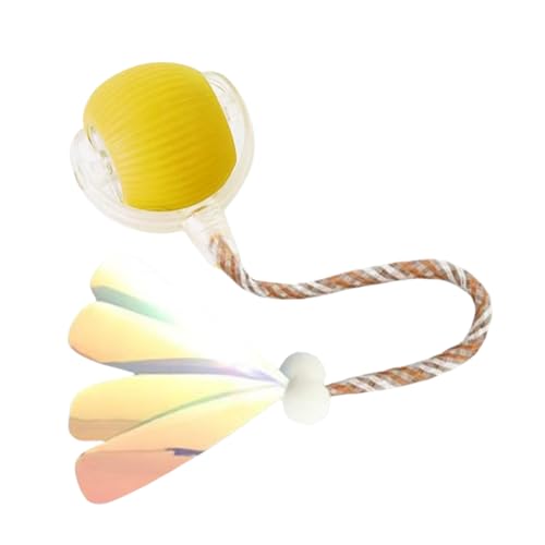 Xusdamyj Katzenspielzeug, der bewegliche Katzenball der 3. Generation mit elastischem Netzschwanz, Spielzeug zur geistigen Übung von Kätzchen Xusdamyj Katzenspielzeug, der bewegliche Katzenball der 3. Generation mit elastischem Netzschwanz, Spielzeug zur geistigen Übung von Kätzchen von Xusdamyj