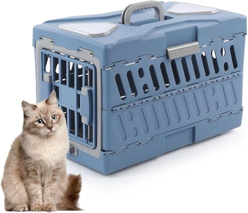 Xuxinsheng Haustiertasche - Faltbarer Tragekäfig für Katzen und Hunde | Tragbare Katzentasche mit Öffnung oben | Design mit Tragegriff oben für Haustier-Luftfahrttasche Xuxinsheng Haustiertasche - Faltbarer Tragekäfig für Katzen und Hunde | Tragbare Katzentasche mit Öffnung oben | Design mit Tragegriff oben für Haustier-Luftfahrttasche von Xuxinsheng
