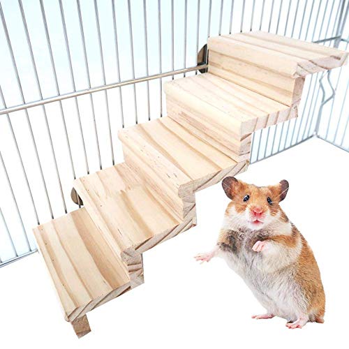 Hamsterleiter, Hamsterkäfig, 5-stufiges Leiterspielzeug, Klettertreppen-Plattform, Kleintier-Käfig-Kauspielzeug (01) von Xuyuehengqdd