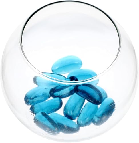 Rundes Glas-Aquarium, Perlendekor, Mini-Pflanztöpfe, Aquarium-Ornamente, für Zuhause (02) von Xuyuehengqdd