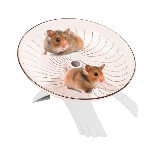 Xvilmaun Hamster Rad, Leises Hamsterrad, Zubehör Für Käfige Transparentes Design Fliegende Untertasse Für Kleintiere Wie Gerbil Igel Einsiedlerkrebs Xvilmaun Hamster Rad, Leises Hamsterrad, Zubehör Für Käfige Transparentes Design Fliegende Untertasse Für Kleintiere Wie Gerbil Igel Einsiedlerkrebs von Xvilmaun