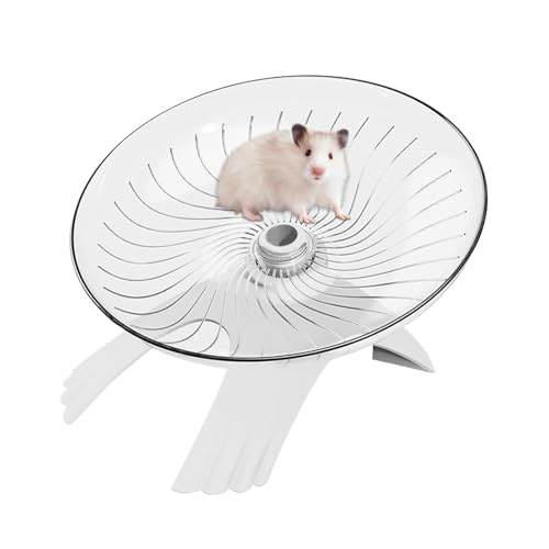 Xvilmaun Hamsterrad | Leises Laufrad Für Kleintiere,Zubehör Für Käfige Transparentes Design Fliegende Untertasse Für Kleintiere Wie Gerbil Igel Einsiedlerkrebs Xvilmaun Hamsterrad | Leises Laufrad Für Kleintiere,Zubehör Für Käfige Transparentes Design Fliegende Untertasse Für Kleintiere Wie Gerbil Igel Einsiedlerkrebs von Xvilmaun