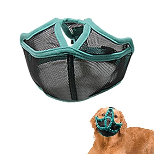 Xvilmaun Hundemaulkorb - Mundnetzabdeckung für Hund | Atmungsaktive Haustierkorb-Maulkörbe, verstellbare Netz-Hundegesichtsabdeckung für kleine, mittelgroße und große Hunde von Xvilmaun