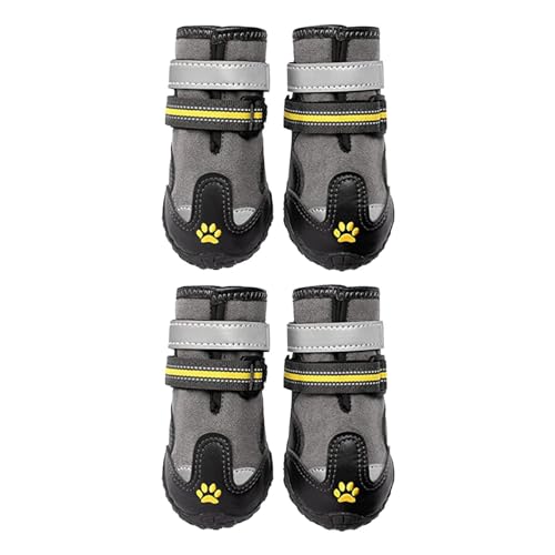 Xvilmaun Hundestiefel, rutschfeste Hundestiefel - 4X wasserdichte Hundestiefel, rutschfest | Bequeme Hundeschuhe für den Innen- und Außenbereich mit verstellbarem Riemen zum Spazierengehen und Laufen Xvilmaun Hundestiefel, rutschfeste Hundestiefel - 4X wasserdichte Hundestiefel, rutschfest | Bequeme Hundeschuhe für den Innen- und Außenbereich mit verstellbarem Riemen zum Spazierengehen und Laufen von Xvilmaun