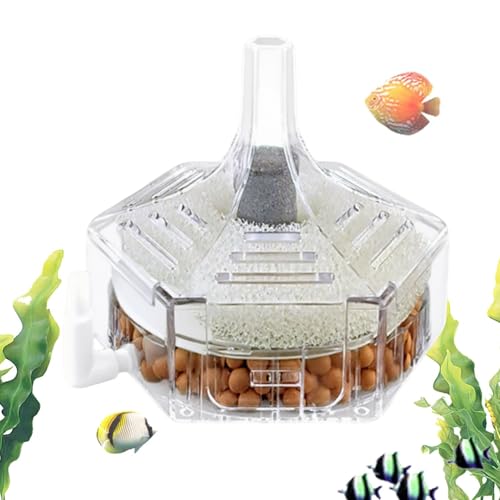 Xvilmaun Mini-Aquarium-Schwammfilter – dünner, runder Aquarium-Filter, Schwammfilter, Wasserfilter, Hydrokultur-Sauerstoffplatte, für 3,8 - 1,8 l Tank (ohne Pumpe und Schlauch) von Xvilmaun