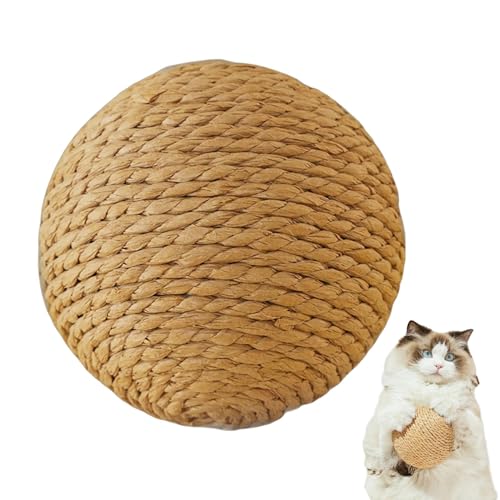 Xvilmaun Natürlicher Sisal-Kratzball, Katzenkratzball für interaktive | Großes, natürliches Kratzkätzchen, interaktives Spielzeug | Interaktives Kratzballspielzeug für Katzen, großer rollender Ball Xvilmaun Natürlicher Sisal-Kratzball, Katzenkratzball für interaktive | Großes, natürliches Kratzkätzchen, interaktives Spielzeug | Interaktives Kratzballspielzeug für Katzen, großer rollender Ball von Xvilmaun