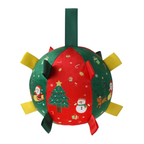 Xvilmaun Quietschbälle Für Hunde, Weihnachtliche Quietsch Hundespielzeuge Kauspielbälle, Interaktives Welpen Zubehör Groß Spiel Bewegung Beschäftigung Stimulation Langeweile von Xvilmaun