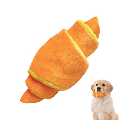 Xvilmaun Rätselspielzeug für Hunde behandeln, Hundekauenspielzeug - Weiches Croissant-förmiges Hundeausgrabungsspielzeug - Welpe Teether, Plüschpuppen, Haustiervorräte für kleine, mittlere und große Xvilmaun Rätselspielzeug für Hunde behandeln, Hundekauenspielzeug - Weiches Croissant-förmiges Hundeausgrabungsspielzeug - Welpe Teether, Plüschpuppen, Haustiervorräte für kleine, mittlere und große von Xvilmaun