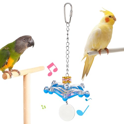 Xvilmaun Vogelkäfig Spielzeug,Drehendes Rasselspielzeug Für Vögel | Unterhaltsame Kauaktivität & Anregende Beschäftigung Zur Käfigbereicherung Gegen Langeweile von Xvilmaun