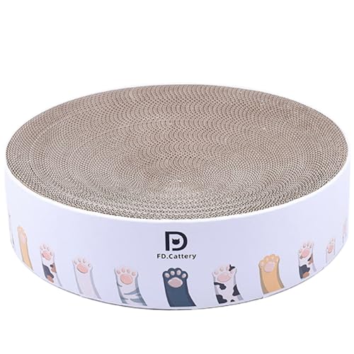 Xweptuy Katzenkratzbett 2 in 1 Pappkatze Kratzplatte, 14x3 Schüssel Runde Kratzer Dampproof robuster Kratzfest einfach wie Xweptuy Katzenkratzbett 2 in 1 Pappkatze Kratzplatte, 14x3 Schüssel Runde Kratzer Dampproof robuster Kratzfest einfach wie von Xweptuy