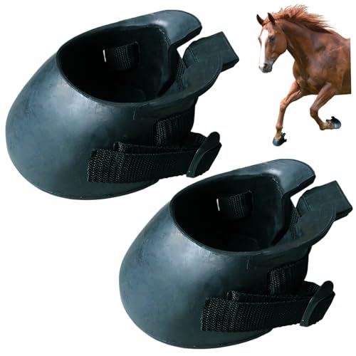 Xweptuy 1 Paar Hufstiefel für Pferde Gummi -Schutzstief Xweptuy 1 Paar Hufstiefel für Pferde Gummi -Schutzstief von Xweptuy