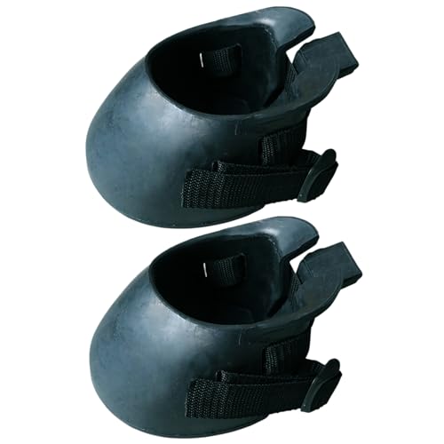 Xweptuy 1 Paar Hufstiefel für Pferde Gummi -Schutzstiefel Stabiler Hufstiefel tragbar dick für Wundbehandlung und Laminitis Abszess, M. von Xweptuy