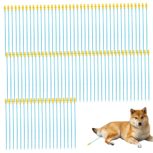 Xweptuy 100pcs künstliche Insemination Kit für Hunde 11.8 '' Einweg Flexible Katheterrohr gerundetes Ende Haustiersmännungsspritze Keine Verletzungen einfach zu Hause für kleine Haustiere von Xweptuy