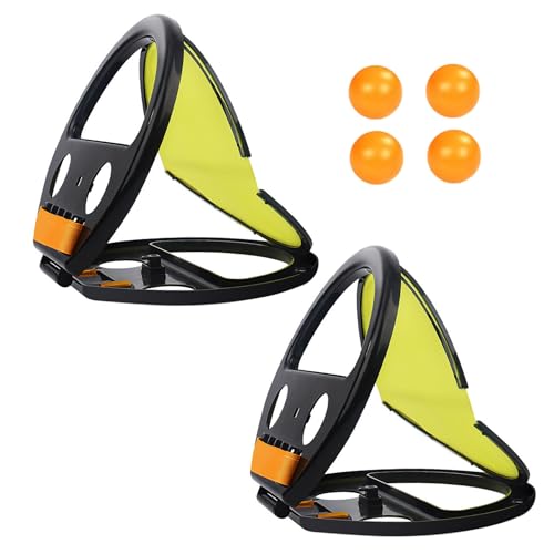 Xweptuy Wurf und Fang Ball Set 2 Paddel mit verstellbarem Riemen & 4 Kugeln werfen und Spiel Finger Grip Design Paddle Ball Hand E Xweptuy Wurf und Fang Ball Set 2 Paddel mit verstellbarem Riemen & 4 Kugeln werfen und Spiel Finger Grip Design Paddle Ball Hand E von Xweptuy