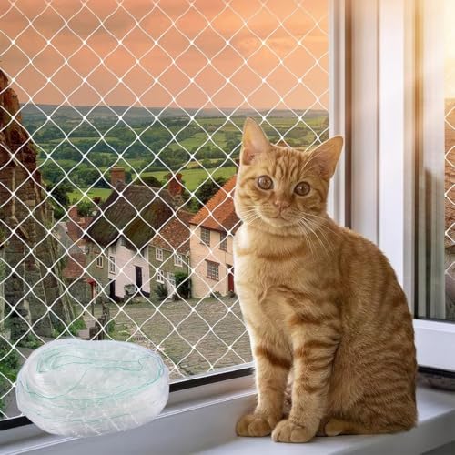 8 X 3M Katzenschutznetz Für Balkon, Transparent Balkonnetz Für Katzen, Nylon Katzennetz Balkon, Kein Bohren Fensterschutz Katze, Katzennetz Fenster, Können Zuschneidbar Für Balkone, Türen, Fenster 8 X 3M Katzenschutznetz Für Balkon, Transparent Balkonnetz Für Katzen, Nylon Katzennetz Balkon, Kein Bohren Fensterschutz Katze, Katzennetz Fenster, Können Zuschneidbar Für Balkone, Türen, Fenster von Xyvor