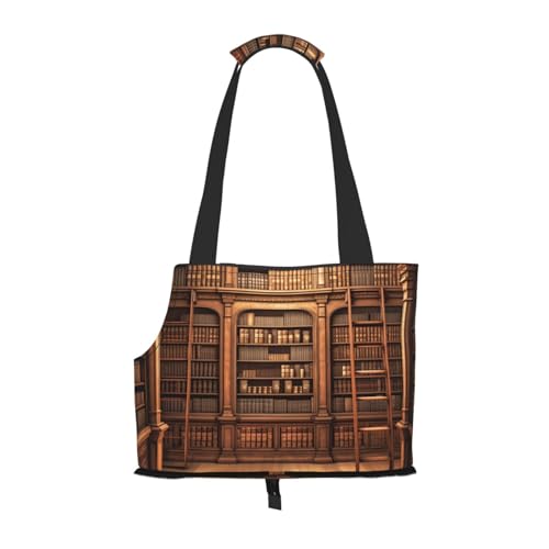 Bibliothek Bücherregal Druck Haustier Tragetasche Geldbörse Weiche Seiten Tragbare Wateroroof Haustier Reise Tragetasche Für Katze Und Kleine Hunde Bibliothek Bücherregal Druck Haustier Tragetasche Geldbörse Weiche Seiten Tragbare Wateroroof Haustier Reise Tragetasche Für Katze Und Kleine Hunde von Xzeit