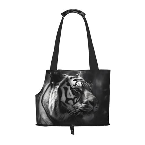 Tragetasche für Katzen und kleine Hunde mit weißem Tiger-Aufdruck, weiche Seiten, tragbar, Wateroroof Tragetasche für Katzen und kleine Hunde mit weißem Tiger-Aufdruck, weiche Seiten, tragbar, Wateroroof von Xzeit