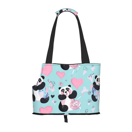 Transporttasche für Katzen und kleine Hunde mit Panda-Aufdruck, weiche Seiten, tragbar, Wateroroof Transporttasche für Katzen und kleine Hunde mit Panda-Aufdruck, weiche Seiten, tragbar, Wateroroof von Xzeit
