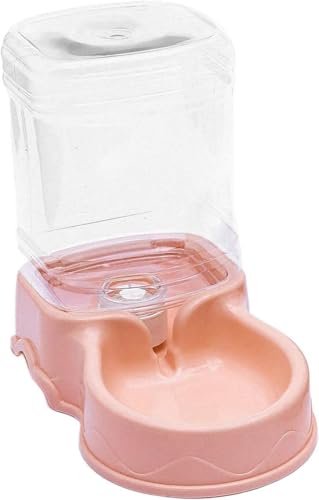 Automatischer Futterspender für Haustiere, 3,5 l, Wasserspender für Katzen und Hunde, Tiere (Rosa) von XzhixiangKing
