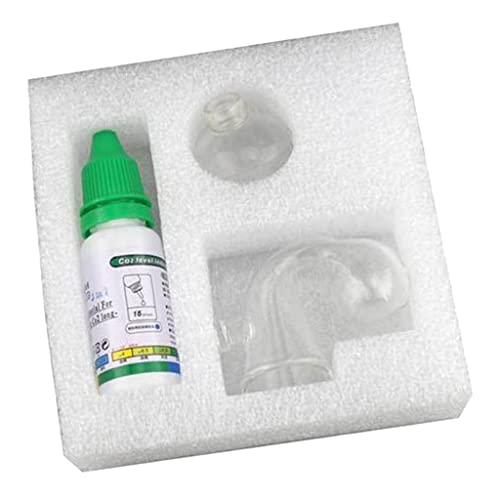 XzhixiangKing CO2-Drop-Tester 15ml mit Saugnapf Langzeitmonitor Aquarium Test von XzhixiangKing