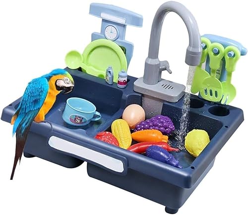XzhixiangKing Haustier-Papageien, Vogelbadewanne, Vogelfutterstation, Haustier-Pool, Schwimmbad, Spielzeug, für Vogel, Papagei, kleines Haustier (Farbe E) von XzhixiangKing