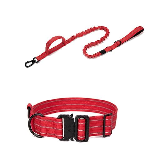 Outdoor Carrying Pet Dog Collar Leashes Set Dog Elastic Rope Strap Sling Trainingsleinen von YABOO