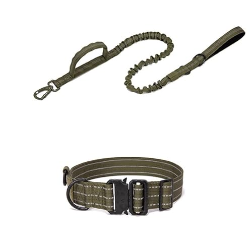 Outdoor Carrying Pet Dog Collar Leashes Set Dog Elastic Rope Strap Sling Trainingsleinen von YABOO