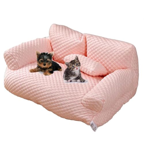 Kühlendes Haustierbett aus Eisseide, atmungsaktives, waschbares Hundesofabett, wasserdichtes Hundekühlbett for Schlafen im Sommer, kühles Eisseidenbett, Kühlbett for kleine Hunde, Katzen und alle Haus von YAERLE