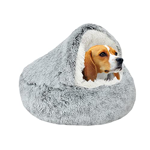 Beruhigendes Hundebett, Flauschiges Plüsch-Katzenbett, für mittelgroße und kleine Hunde, waschbar, Anti-Angst-Haustierbett, große Katzenbett für Katzen Hunde im Innenbereich.No.: 015002802-0001 Beruhigendes Hundebett, Flauschiges Plüsch-Katzenbett, für mittelgroße und kleine Hunde, waschbar, Anti-Angst-Haustierbett, große Katzenbett für Katzen Hunde im Innenbereich.No.: 015002802-0001 von YAGE
